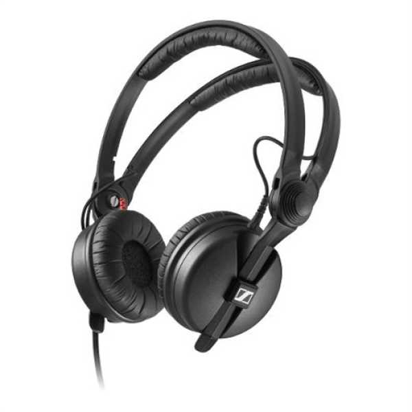 Sennheiser HD 25 Plus, geschlossener 70 Ω dynamischer Kopfhörer + Tasche + Paar Velours Ohrpolster